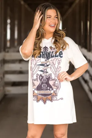 Ivory Nashville Graphic Dress