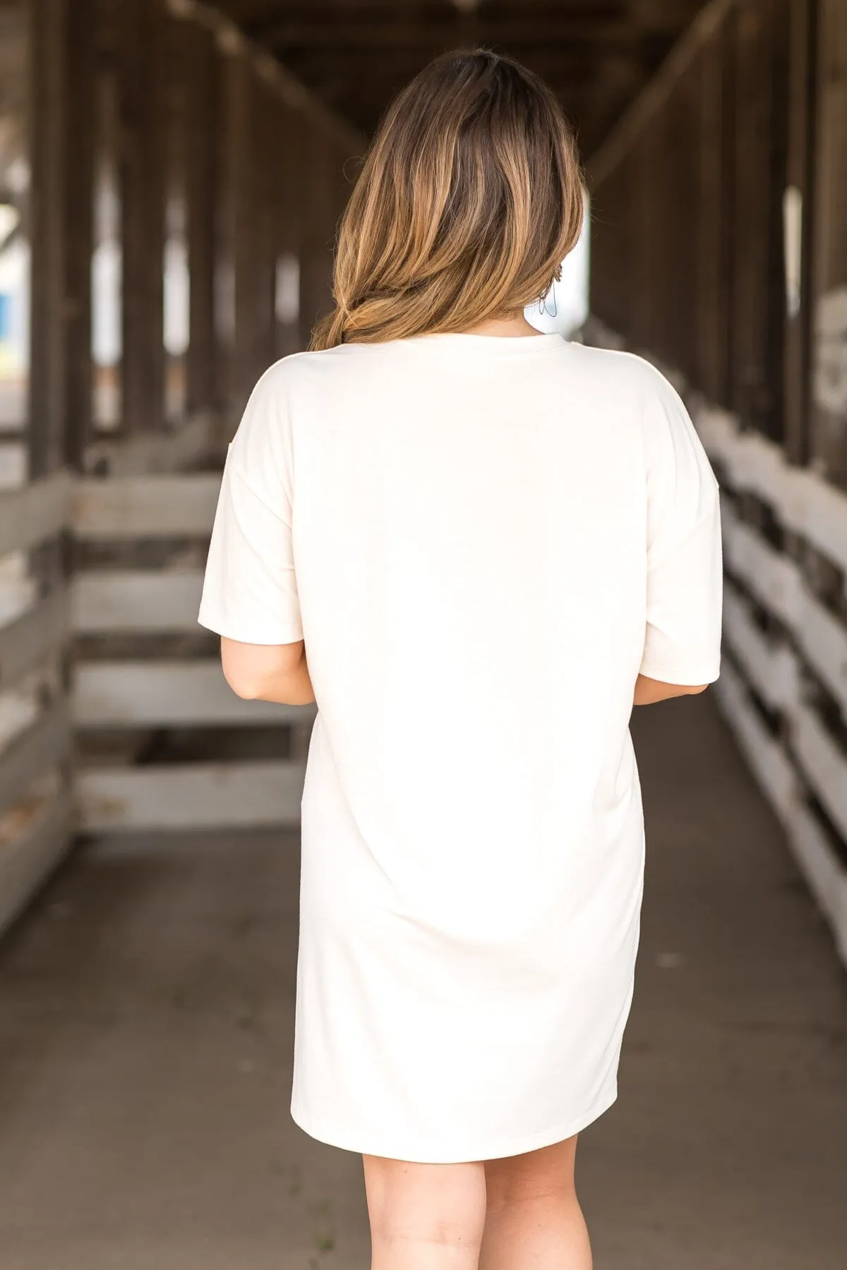 Ivory Nashville Graphic Dress