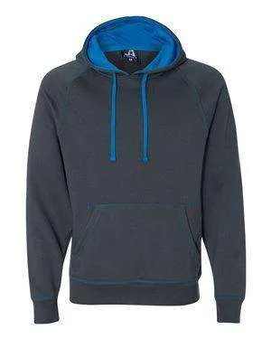 J America Men's Contrast Color Lined Hoodie Sweatshirt - 8883
