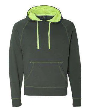 J America Men's Contrast Color Lined Hoodie Sweatshirt - 8883