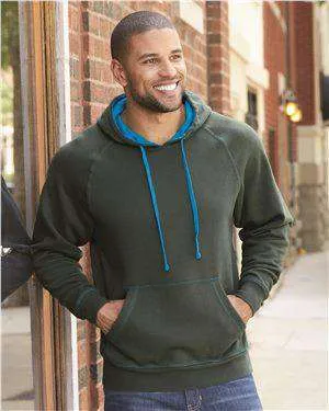 J America Men's Contrast Color Lined Hoodie Sweatshirt - 8883