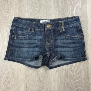 Jolt Womens Blue Denim Mini Shorts Size 1