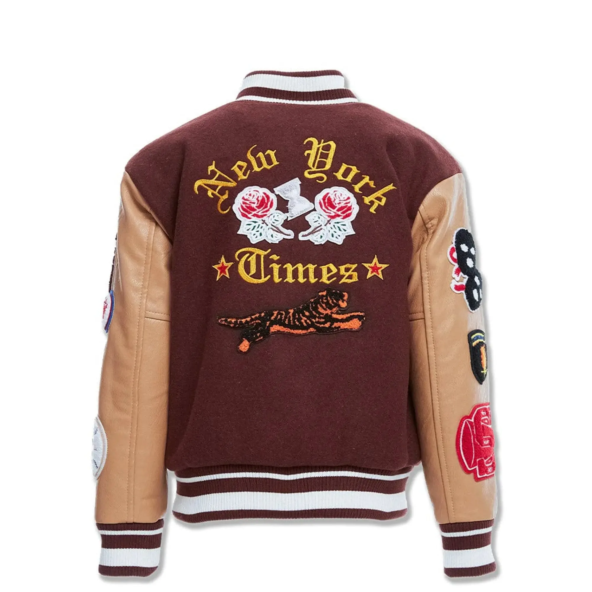 Jordan Craig Boys Empire City Varisty Jacket (Ruby)
