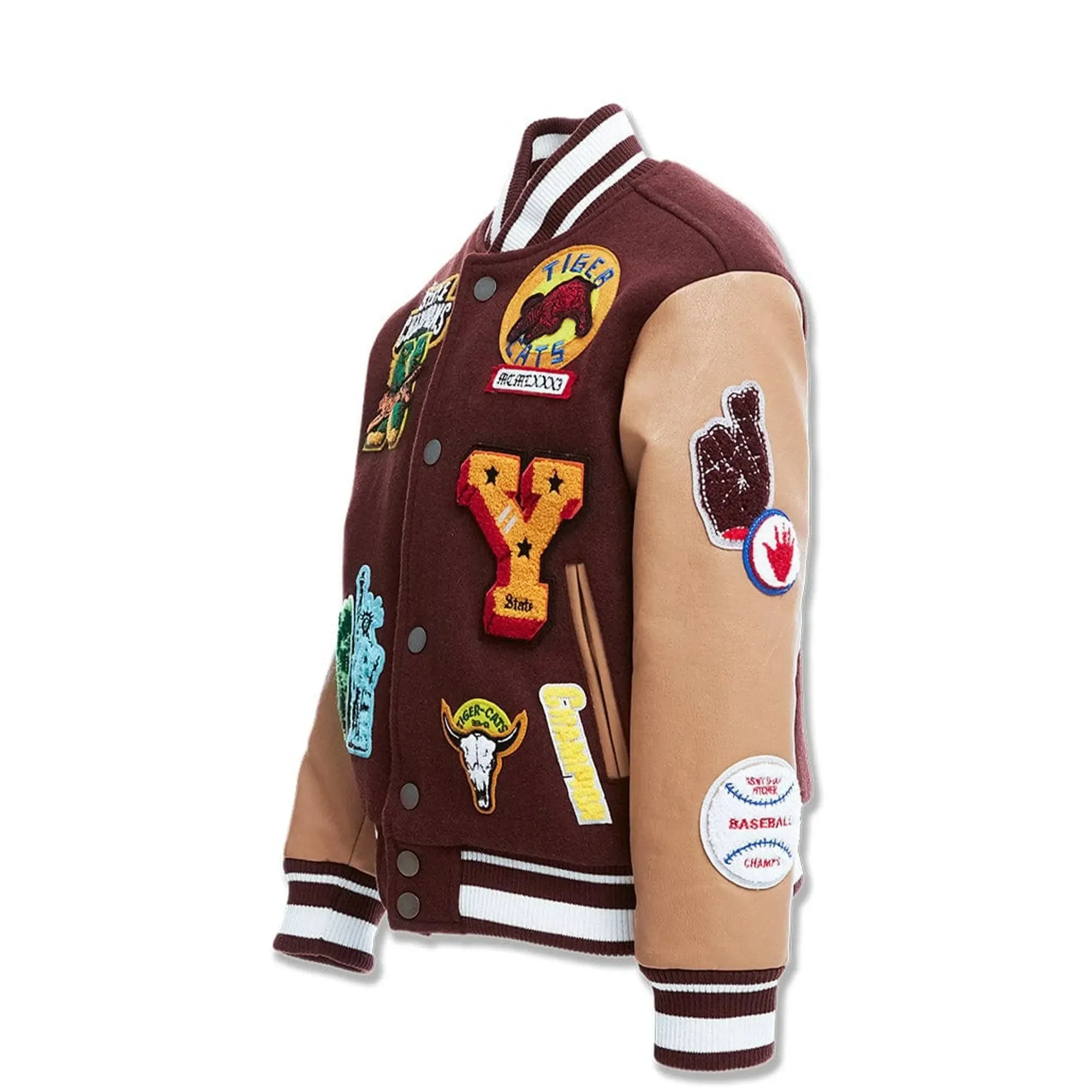 Jordan Craig Boys Empire City Varisty Jacket (Ruby)