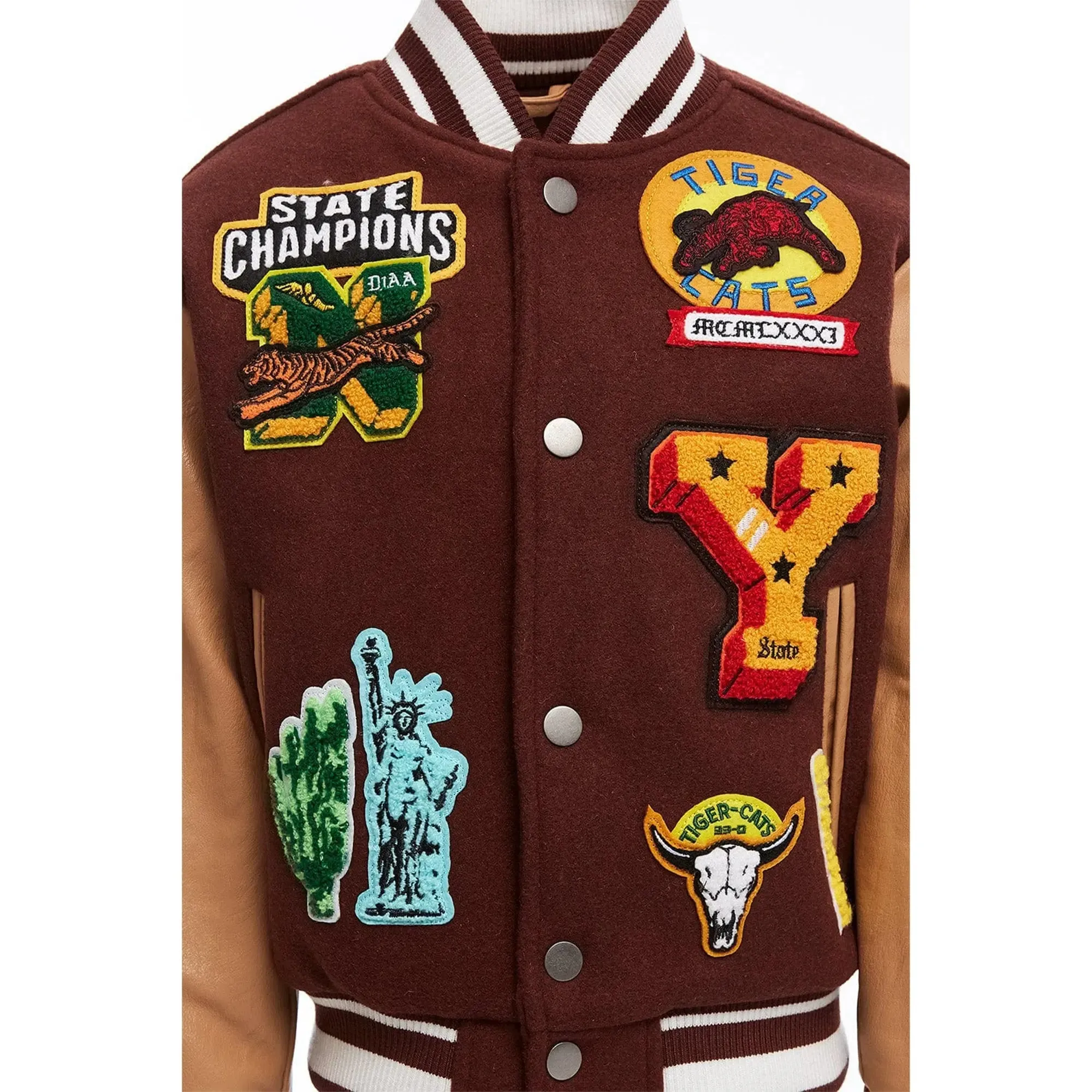 Jordan Craig Boys Empire City Varisty Jacket (Ruby)