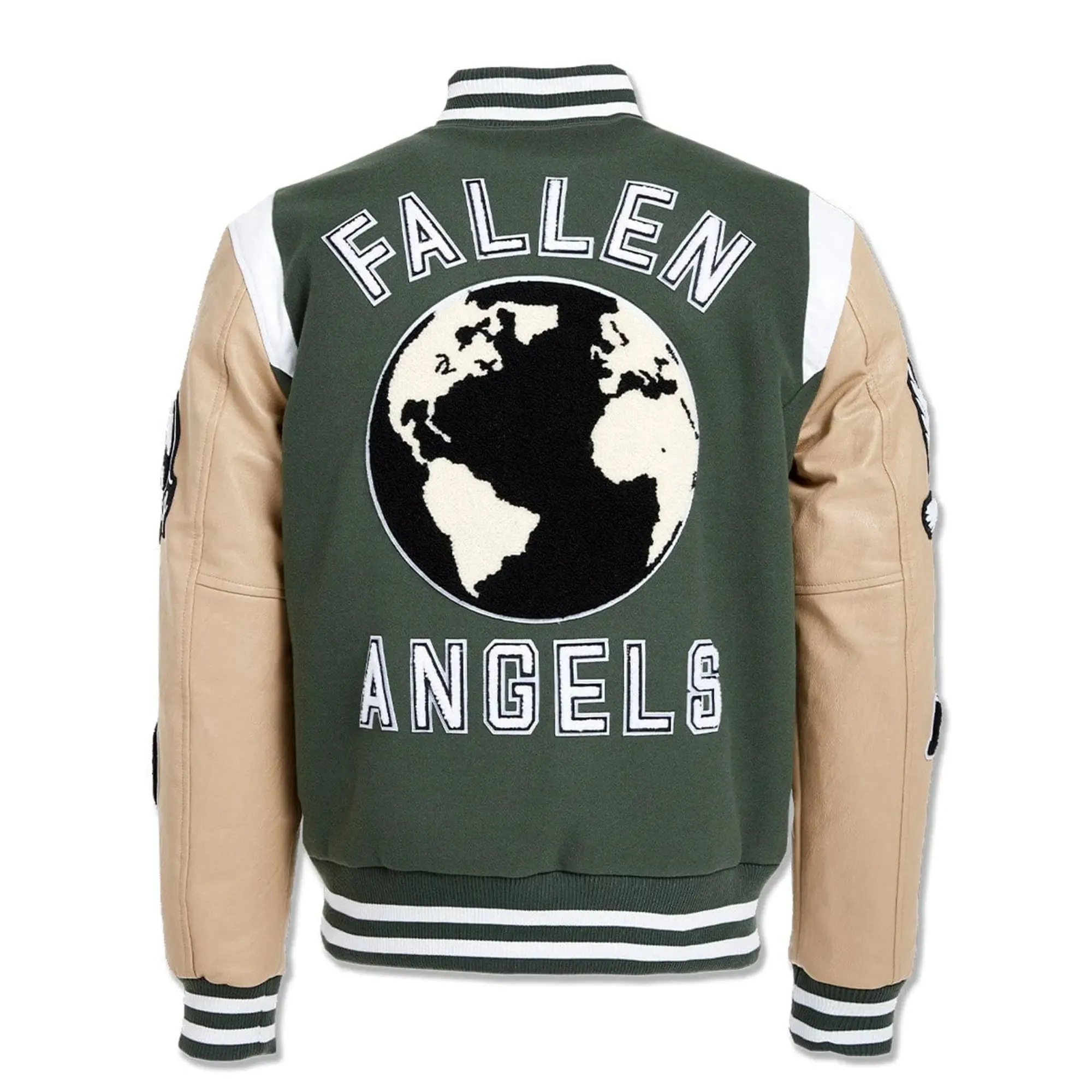 Jordan Craig Men Fallen Angels Varsity Jacket (Pine)