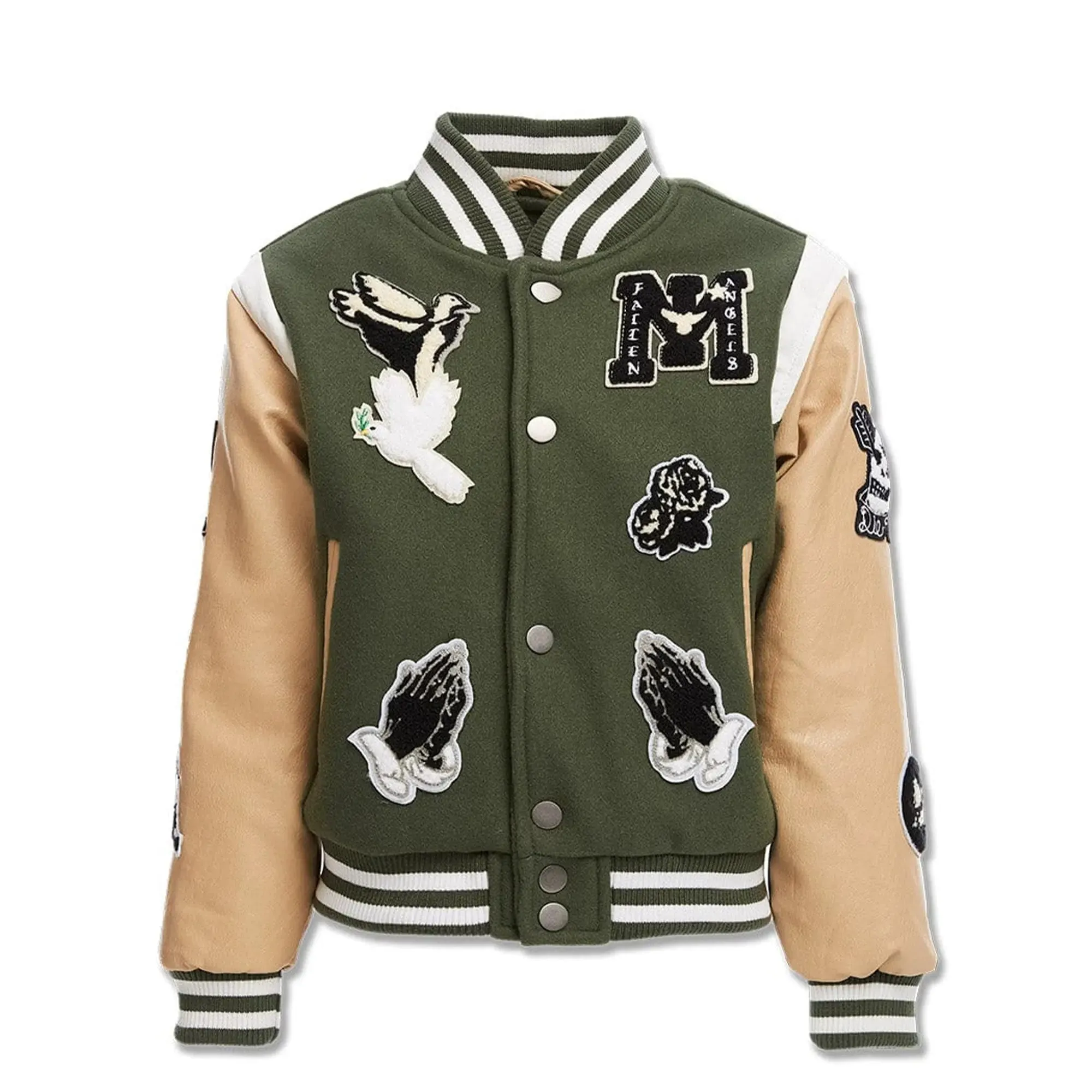 Jordan Craig Men Fallen Angels Varsity Jacket (Pine)