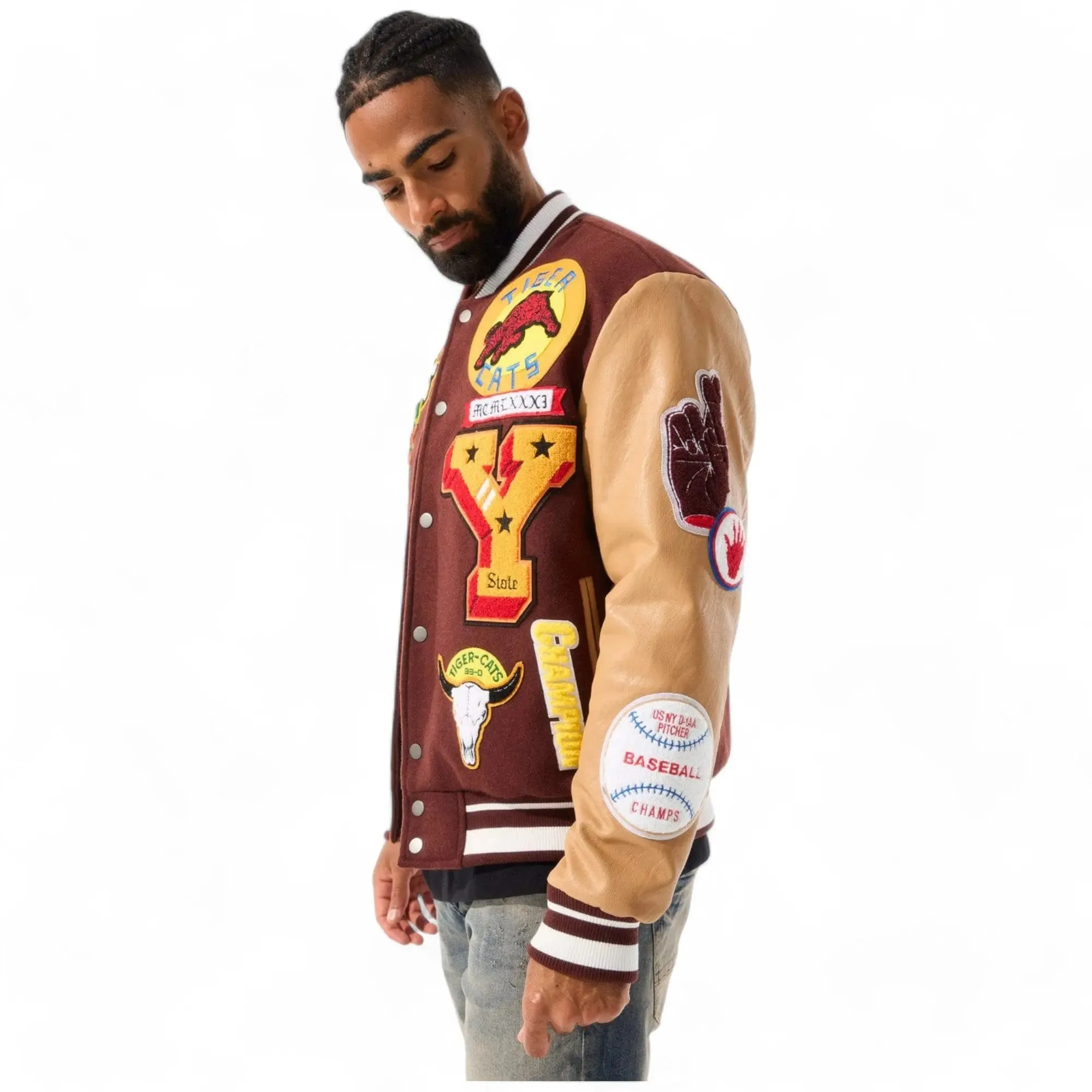 Jordan Craig Men Varsity Jacket  Empire City (Ruby)