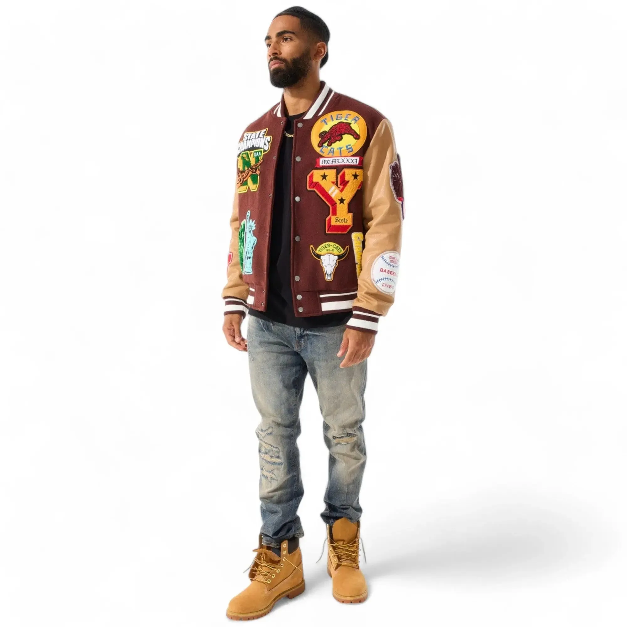 Jordan Craig Men Varsity Jacket  Empire City (Ruby)