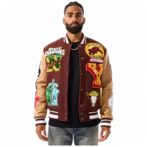 Jordan Craig Men Varsity Jacket  Empire City (Ruby)
