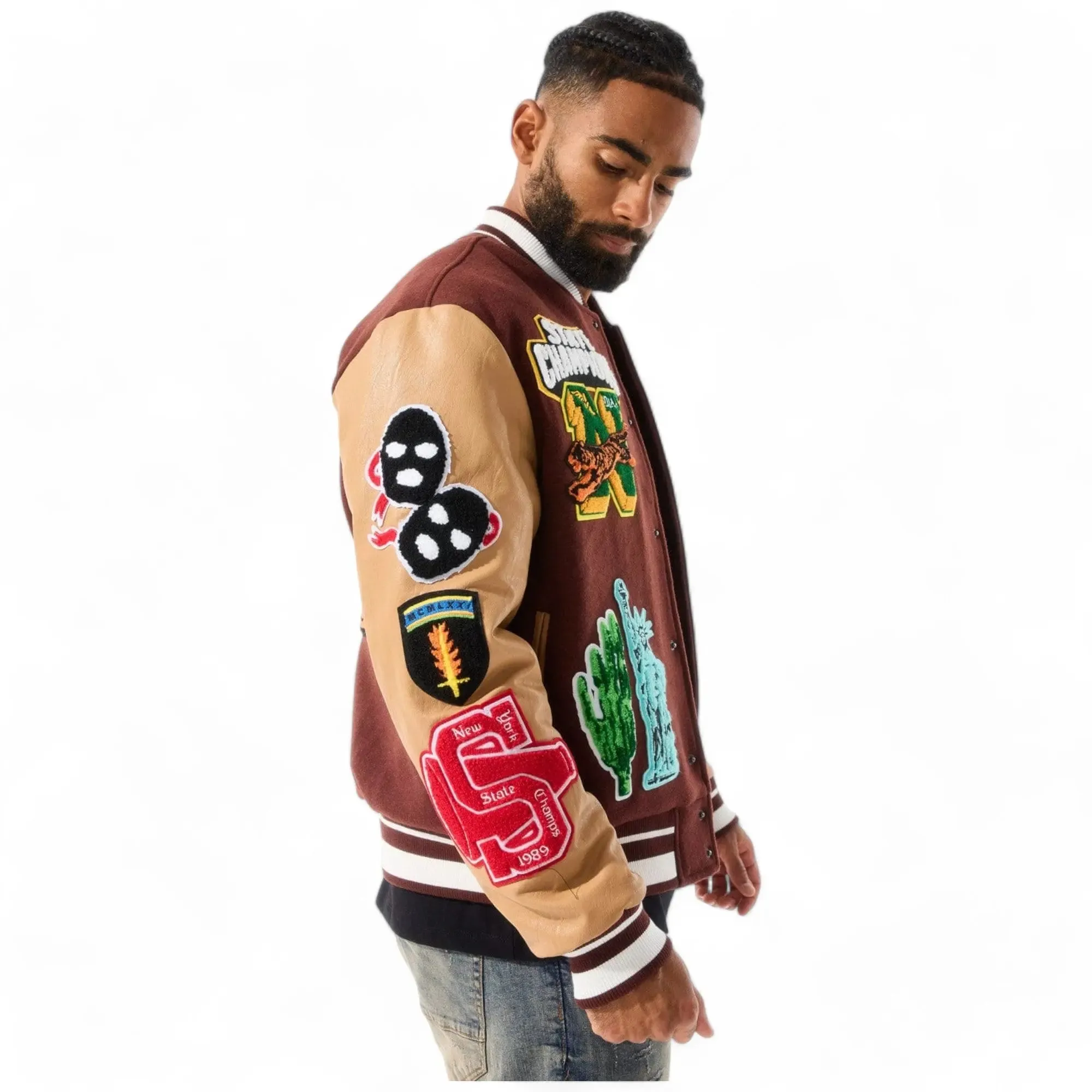 Jordan Craig Men Varsity Jacket  Empire City (Ruby)