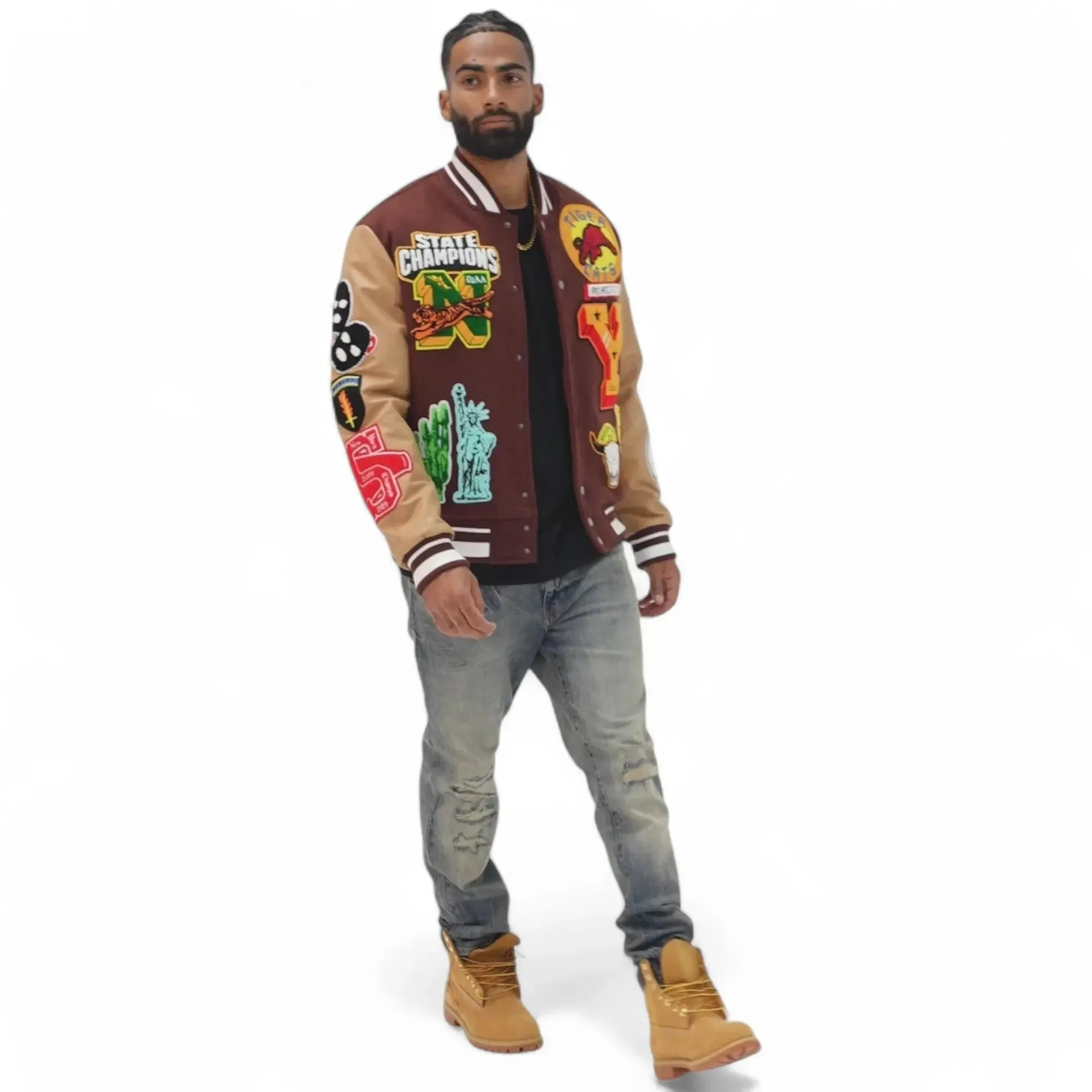 Jordan Craig Men Varsity Jacket  Empire City (Ruby)