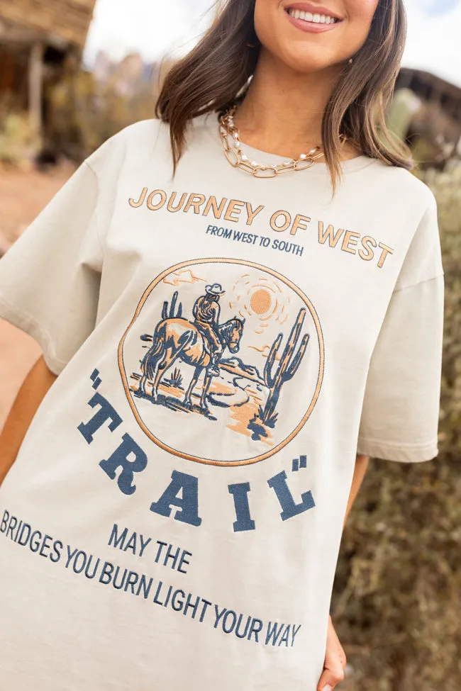 Journey Of West Tan T-Shirt Dress