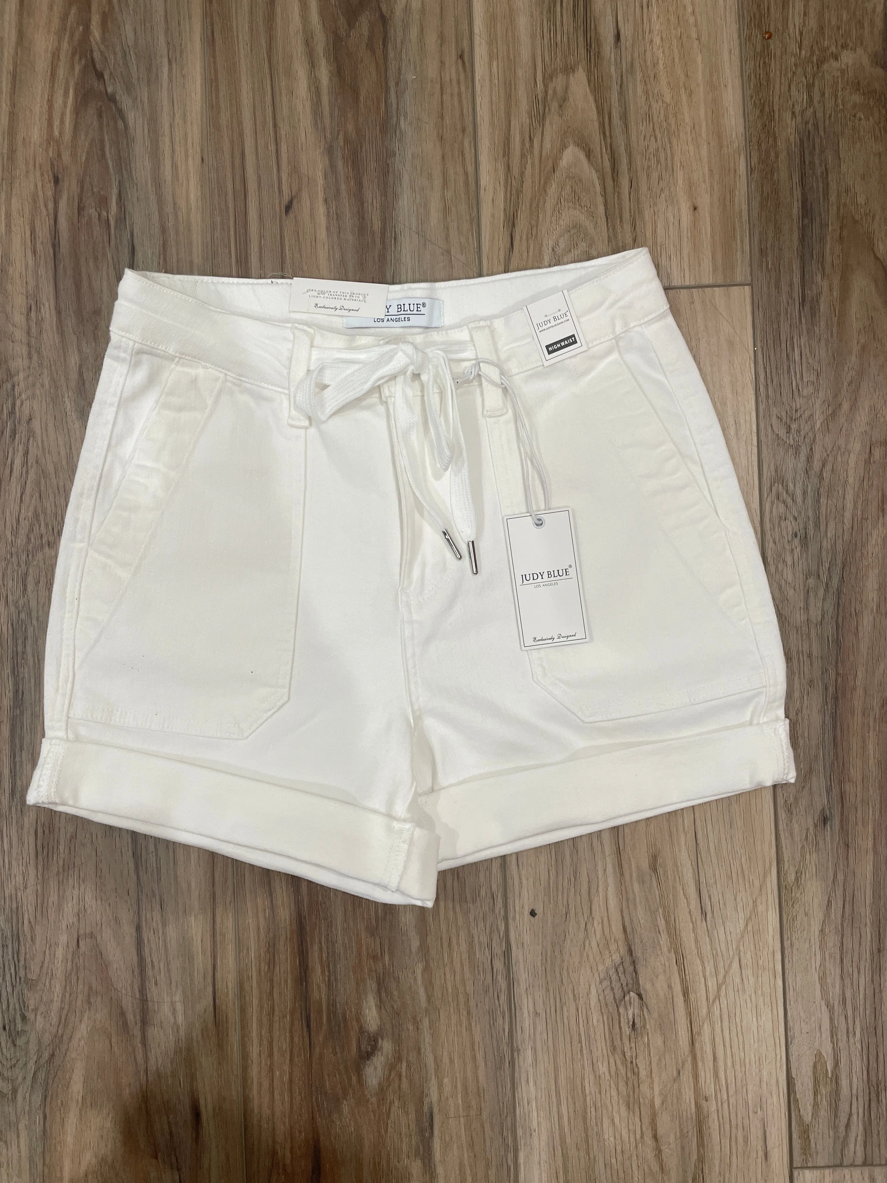Judy Blue White Jogger Shorts