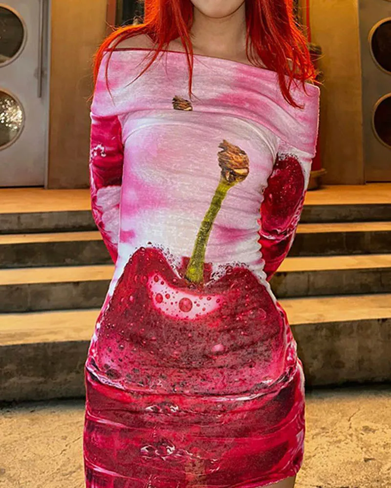 Juicy Cherry Bodycon Dress