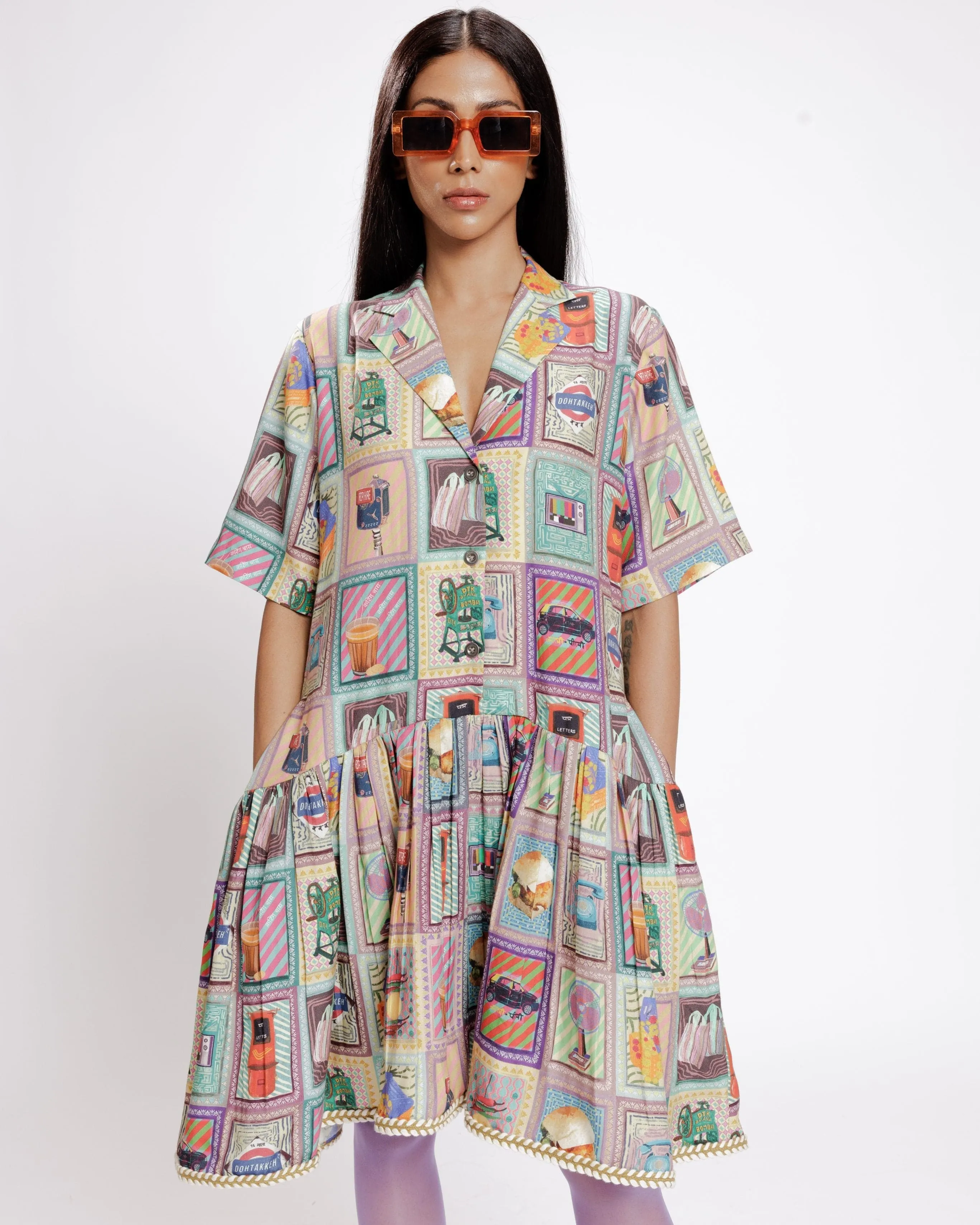 Kaali Peeli Shirt Dress