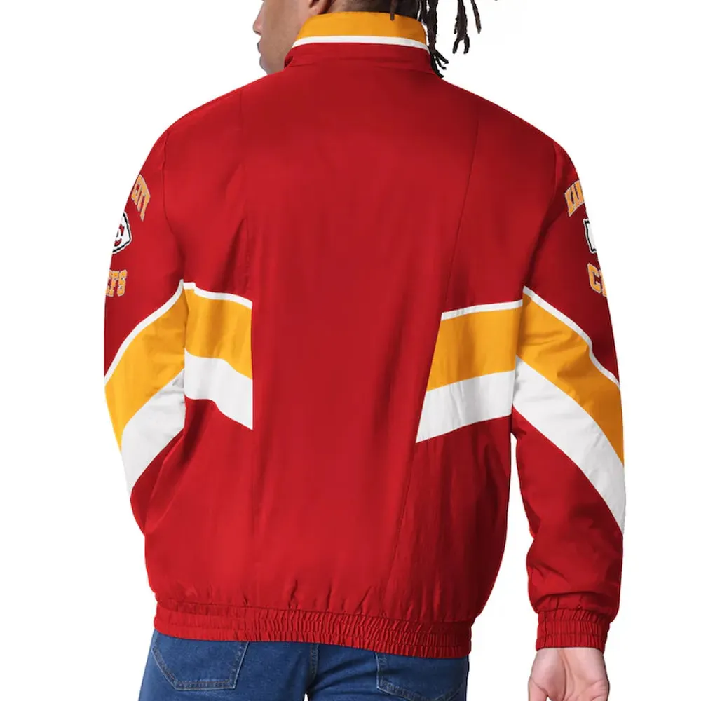 Kansas City Chiefs Captain Red Varsity Satin Jacket