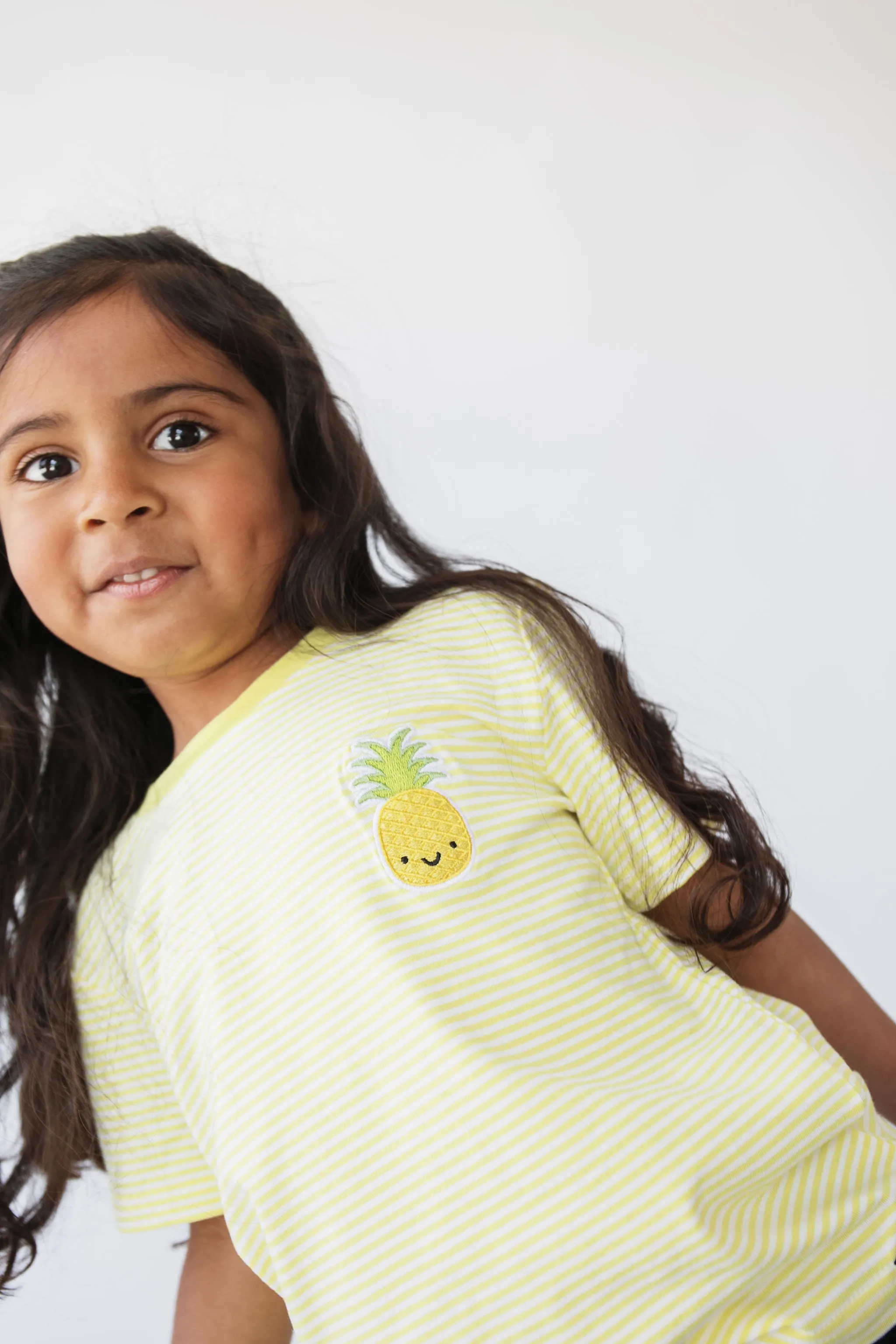Kawaii Pineapple Striped T-Shirt