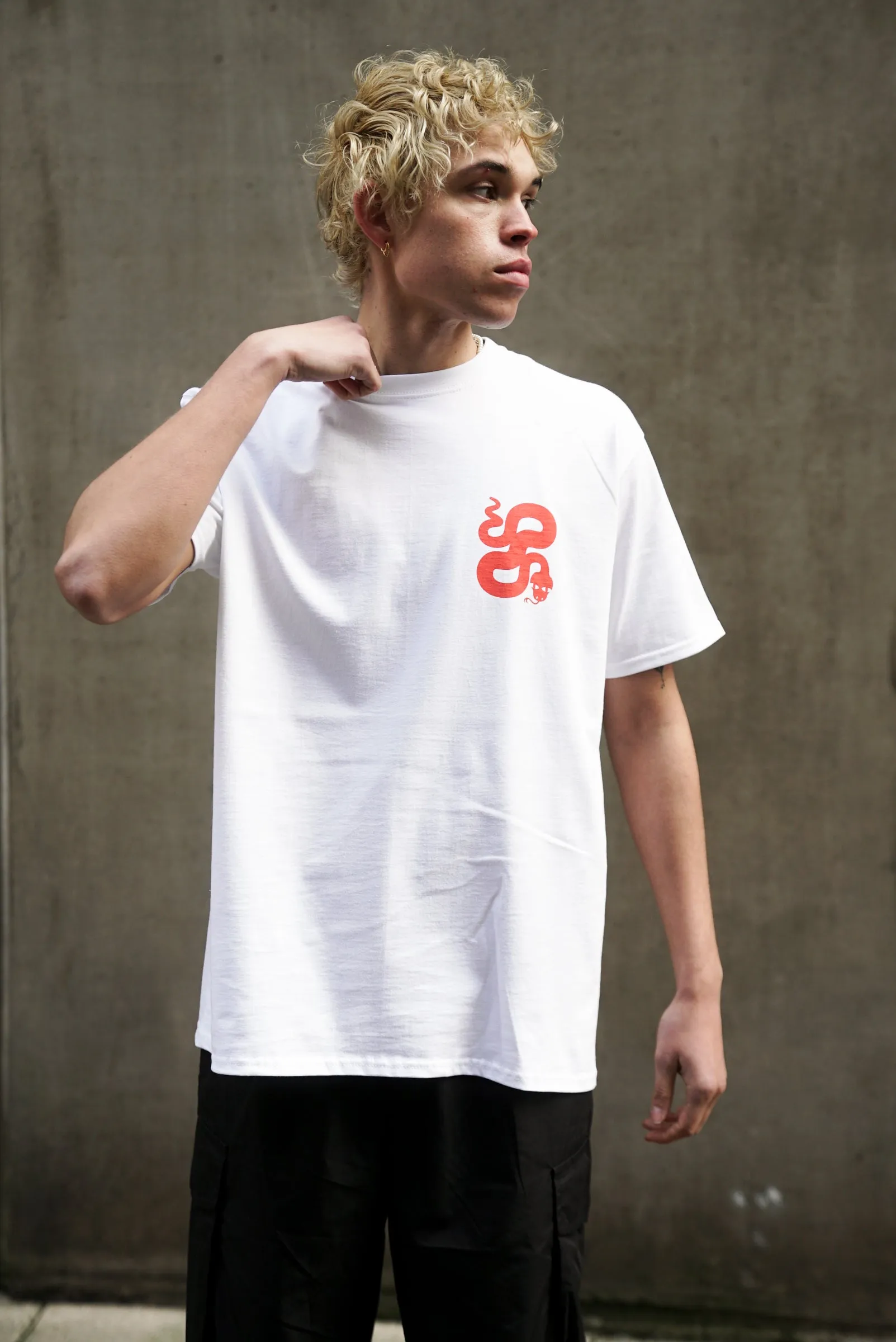 KBAR X UN:IK 'Touch At Own Risk' Tee - White