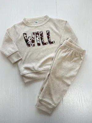 Kids Cow Print Personalized Kids Tee Sweatshirt | Build Your Own Tshirt Bar