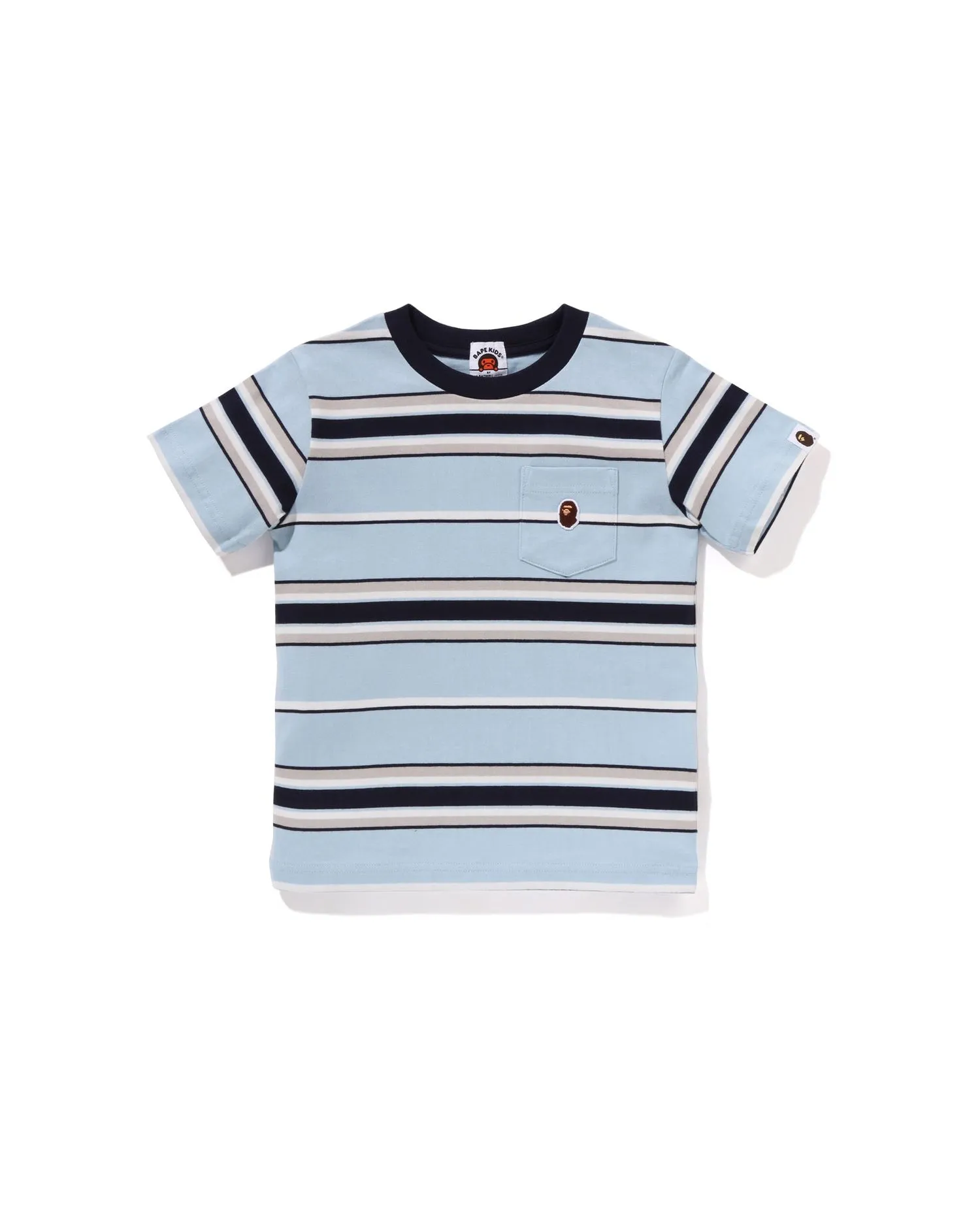 Kids One Point Stripe Pocket Tee