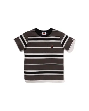 Kids One Point Stripe Pocket Tee