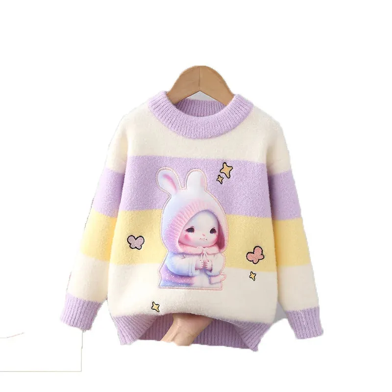 Kids Rhombus Color Block Sweater