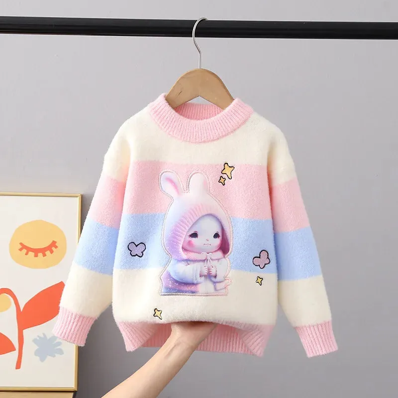 Kids Rhombus Color Block Sweater