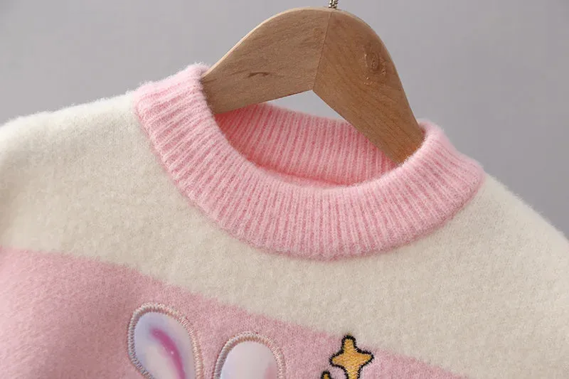 Kids Rhombus Color Block Sweater