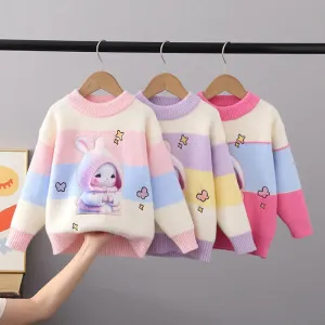 Kids Rhombus Color Block Sweater