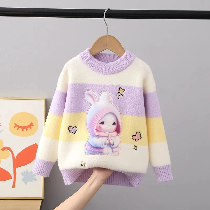 Kids Rhombus Color Block Sweater