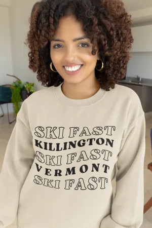 Killington Vermont - Unisex Crewneck Sweatshirt, Ski Lovers Gifts