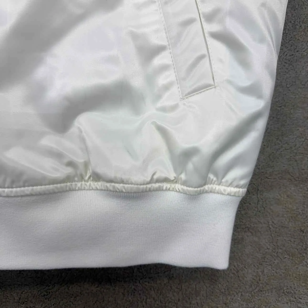 Kith Varsity Jacket "KNICKS PINSTRIPE" White Used Size L