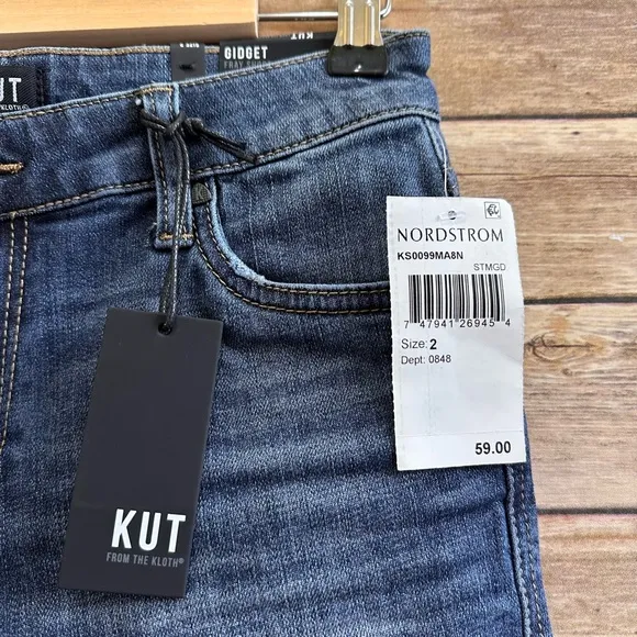 Kut From The Kloth Shorts Women’s Size 2 Gidget Fray Denim Cutoff NWT