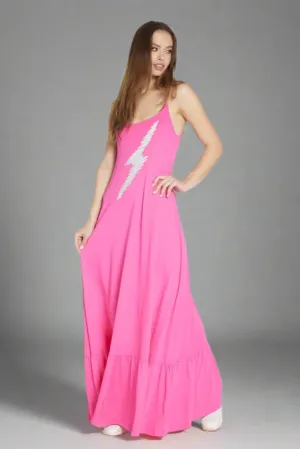 Lauren Moshi Beatrix Scribble Lightning Maxi Dress