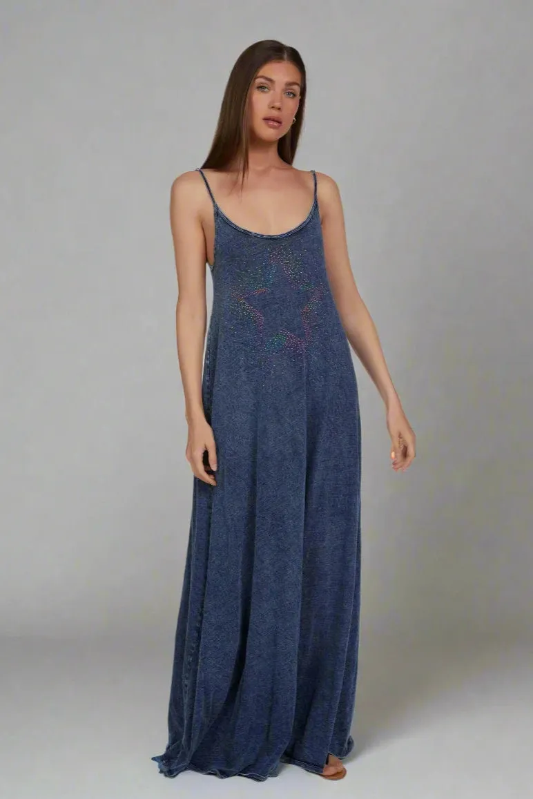 Lauren Moshi Berna Neon Stud Maxi Dress
