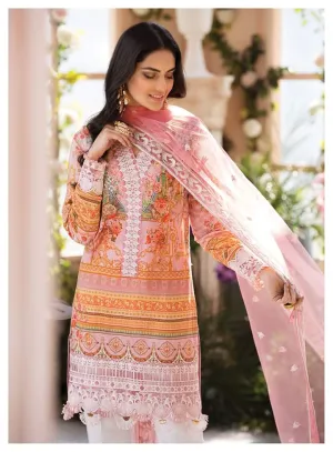 Lawn Outfit 2020 in Pink Color #M0027