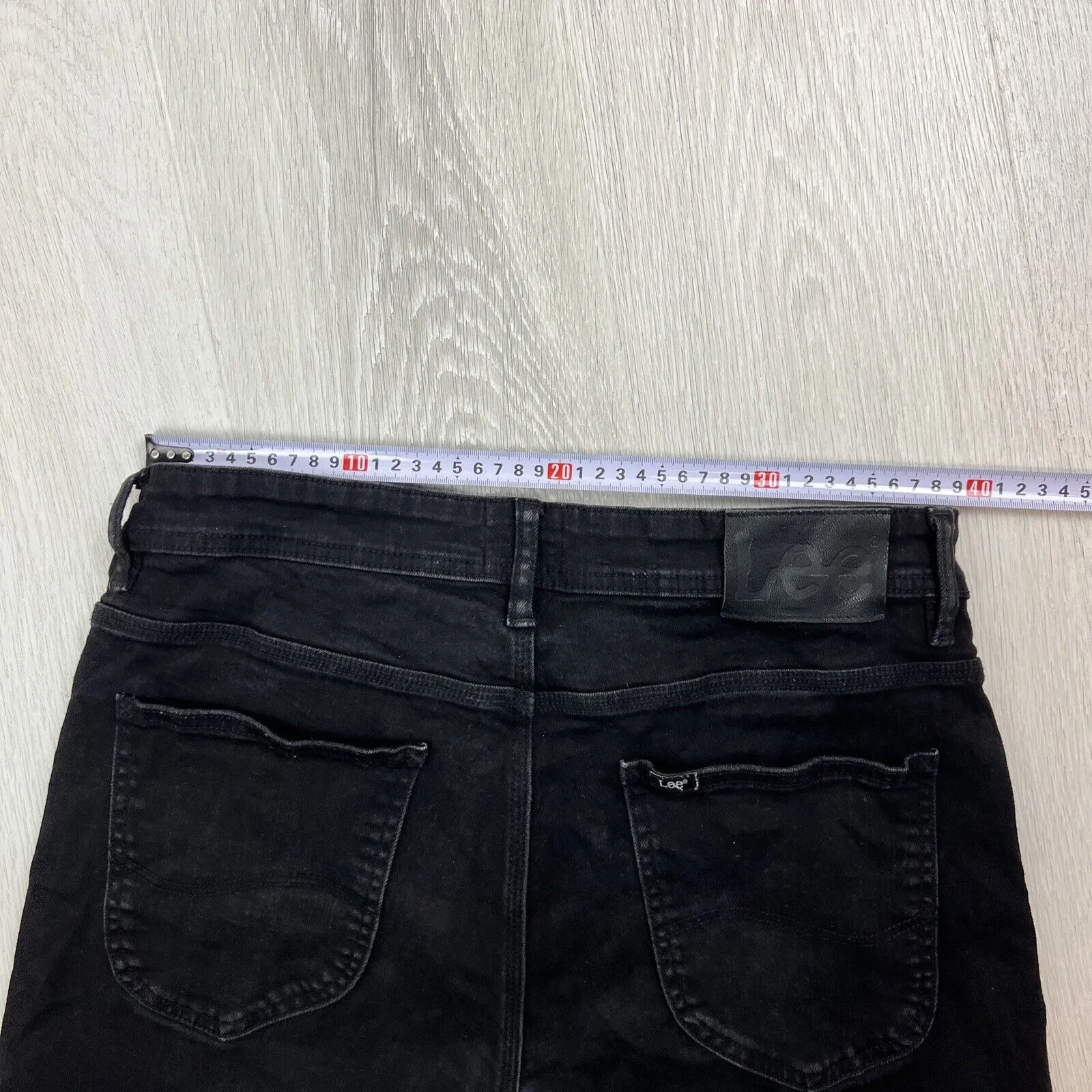 LEE Denim Mens Black Denim Z-Roadie Shorts Size 34