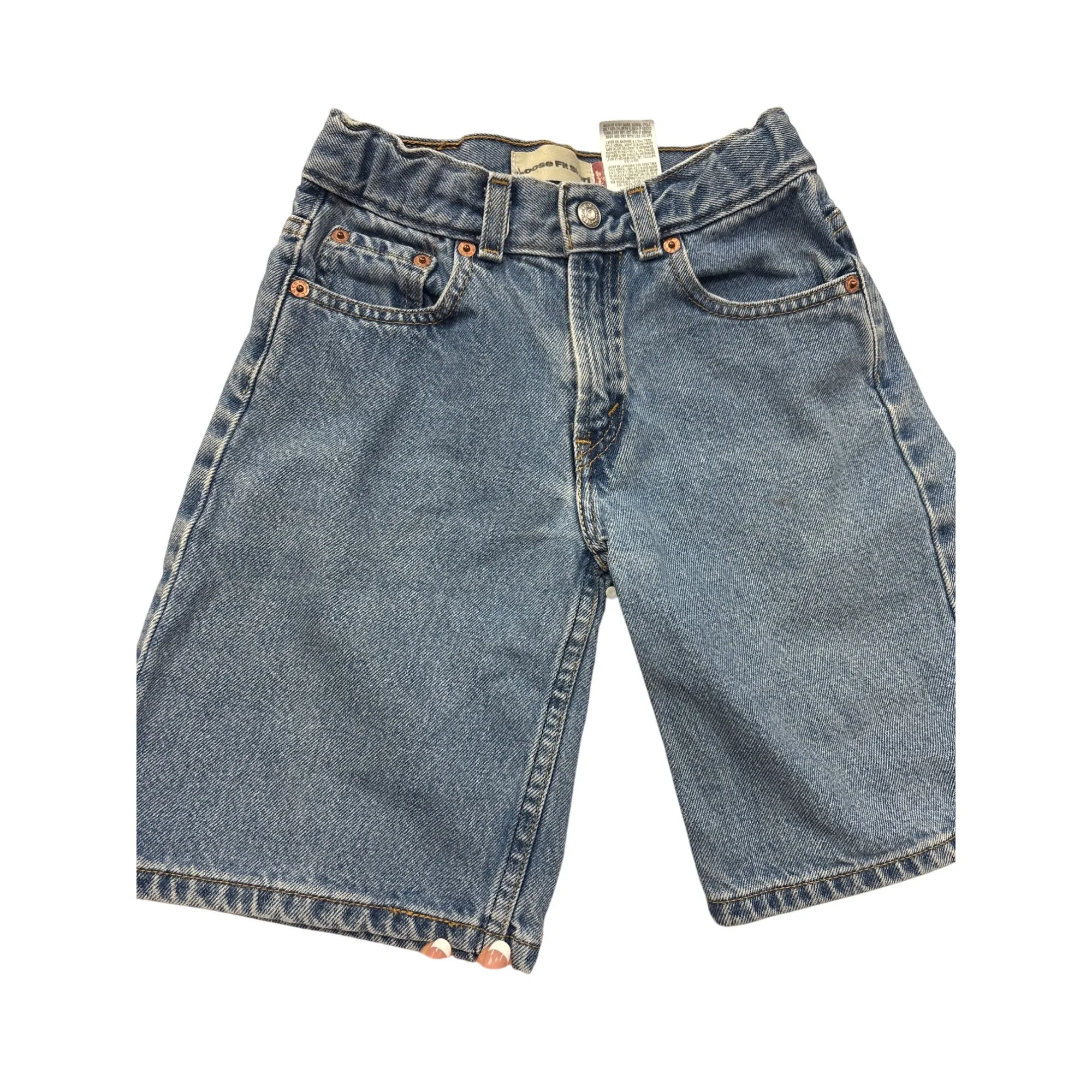 Levis 560 Regular Loose Fit Denim Shorts 7R Blue 100% Cotton #6983