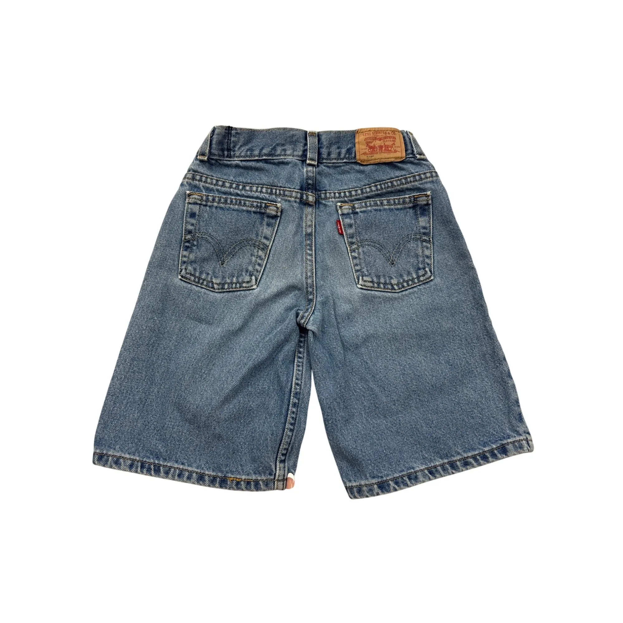 Levis 560 Regular Loose Fit Denim Shorts 7R Blue 100% Cotton #6983