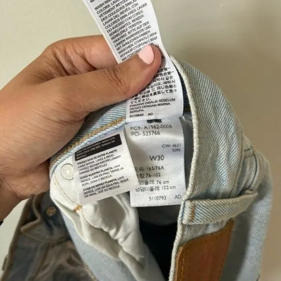 Levi’s High  Waisted 501 Jean Shorts