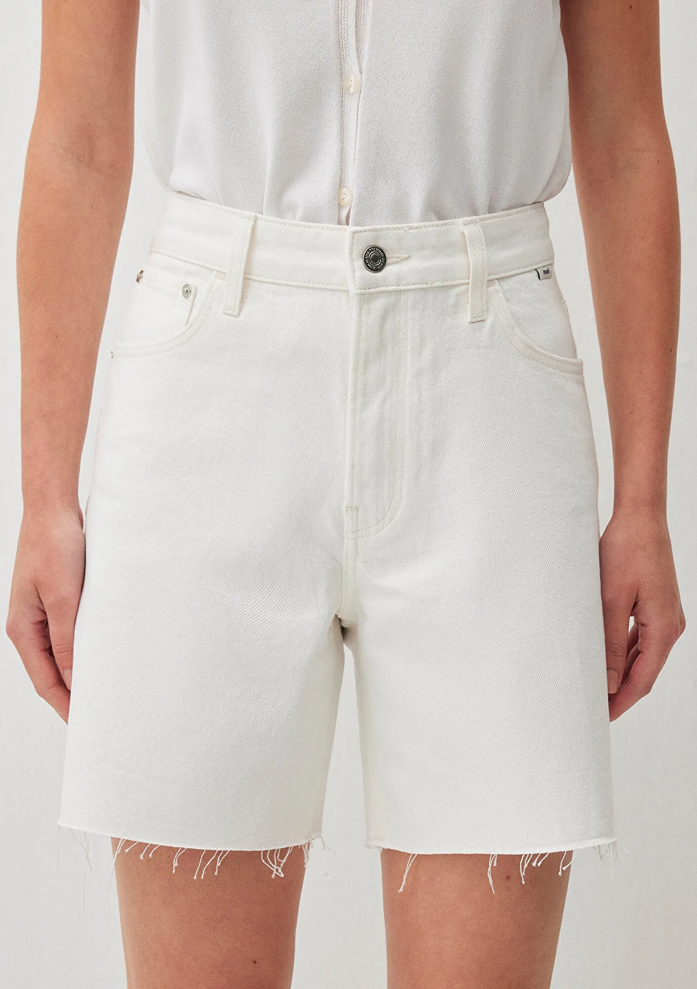 Lidia White Denim Jean Shorts