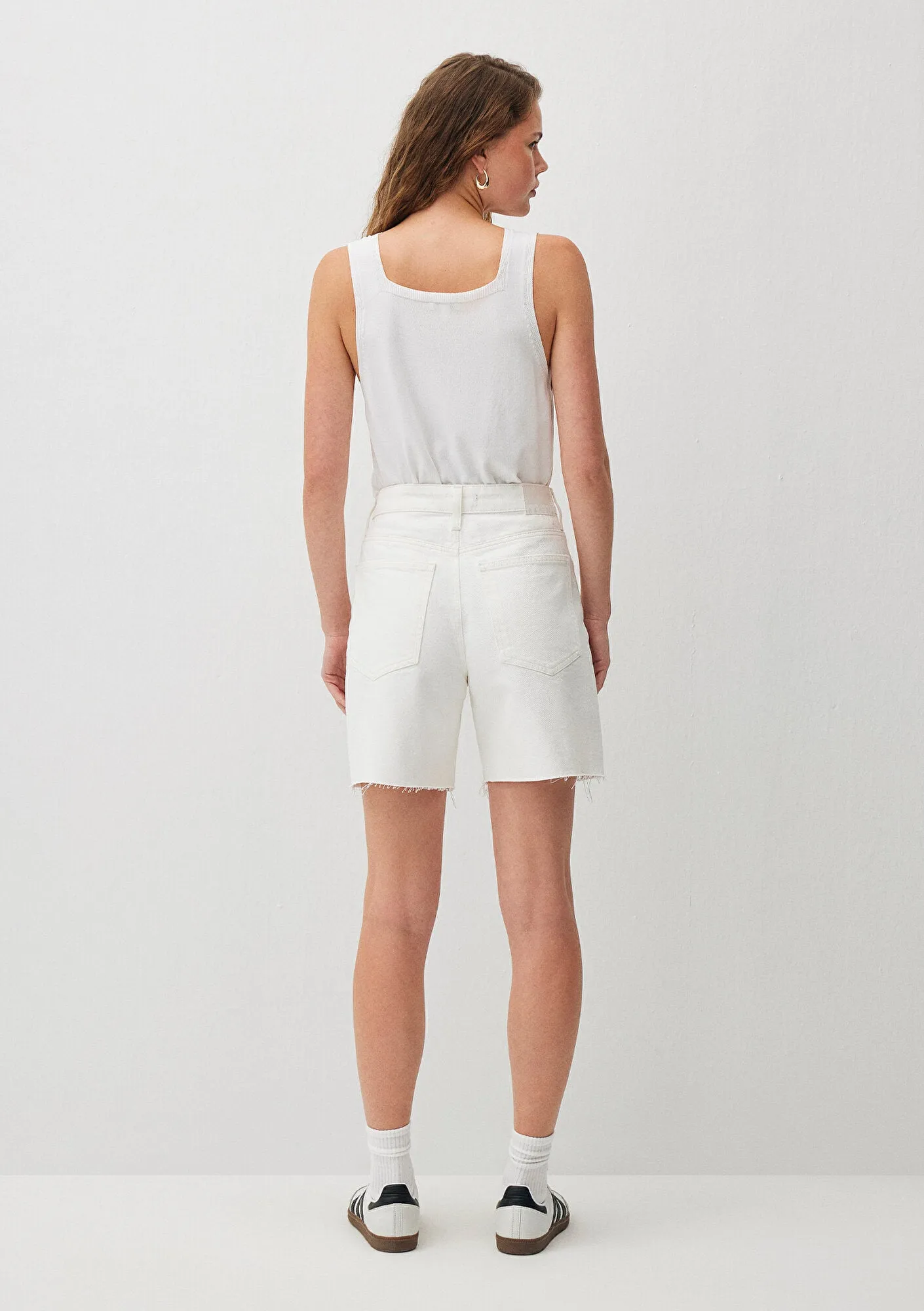 Lidia White Denim Jean Shorts