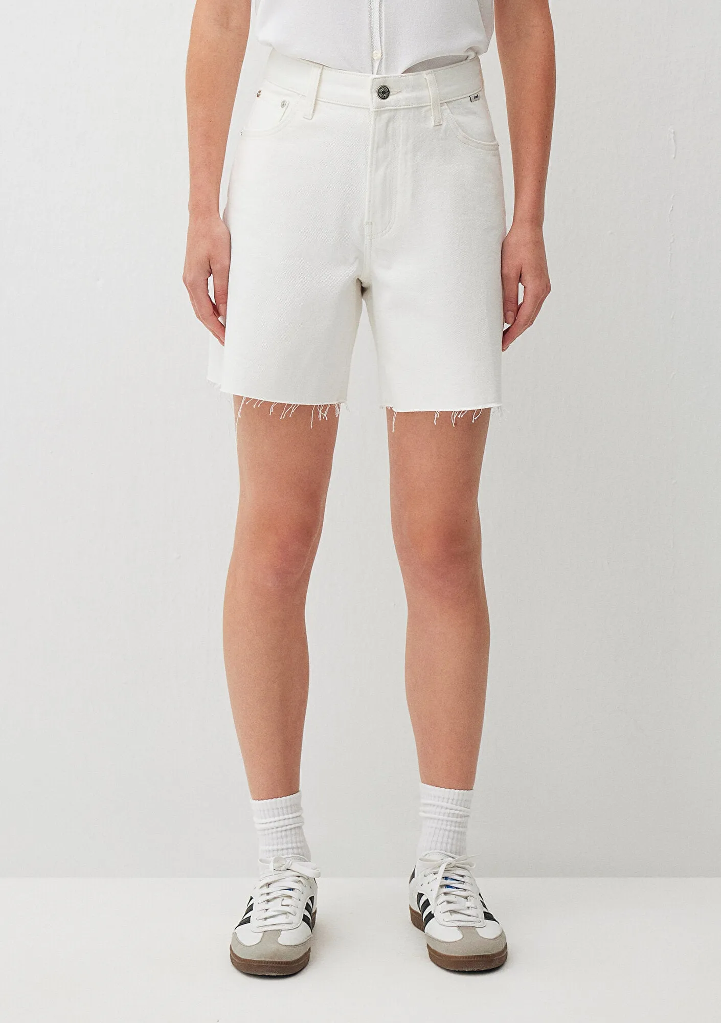 Lidia White Denim Jean Shorts