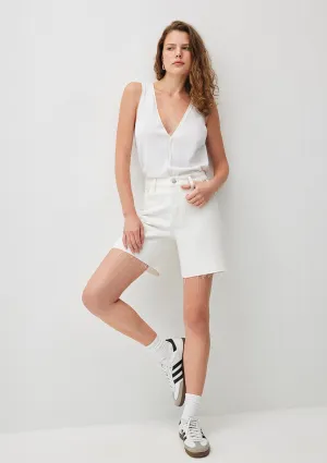 Lidia White Denim Jean Shorts