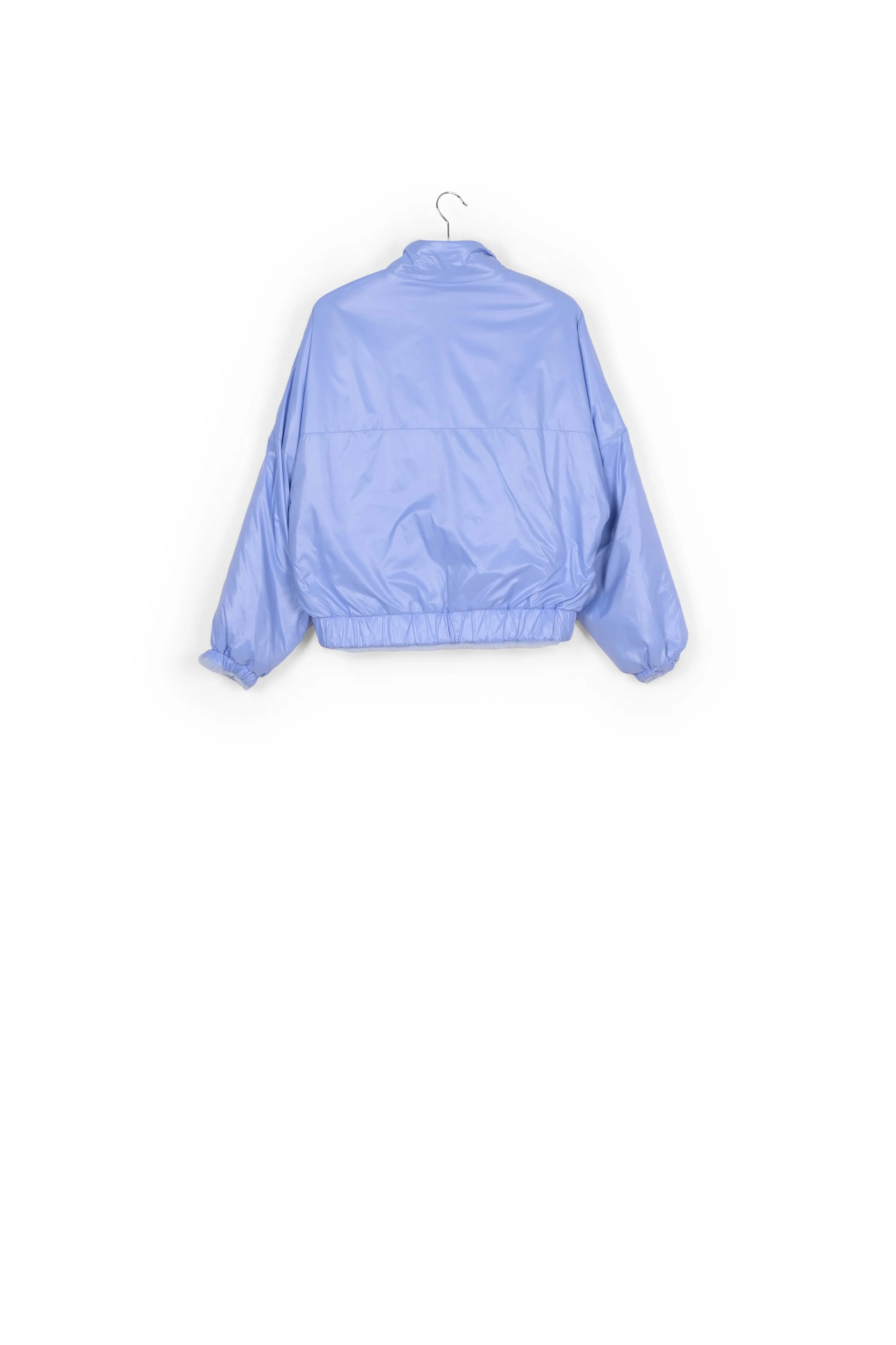 Light blue reversible bomber jacket