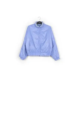 Light blue reversible bomber jacket