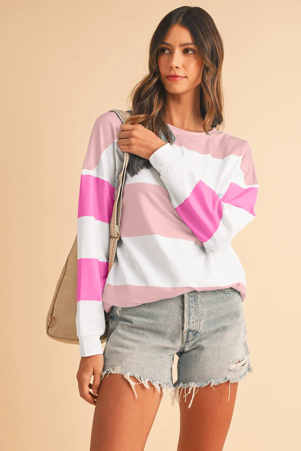 Lindsey,  Color block Drop Sleeve Top