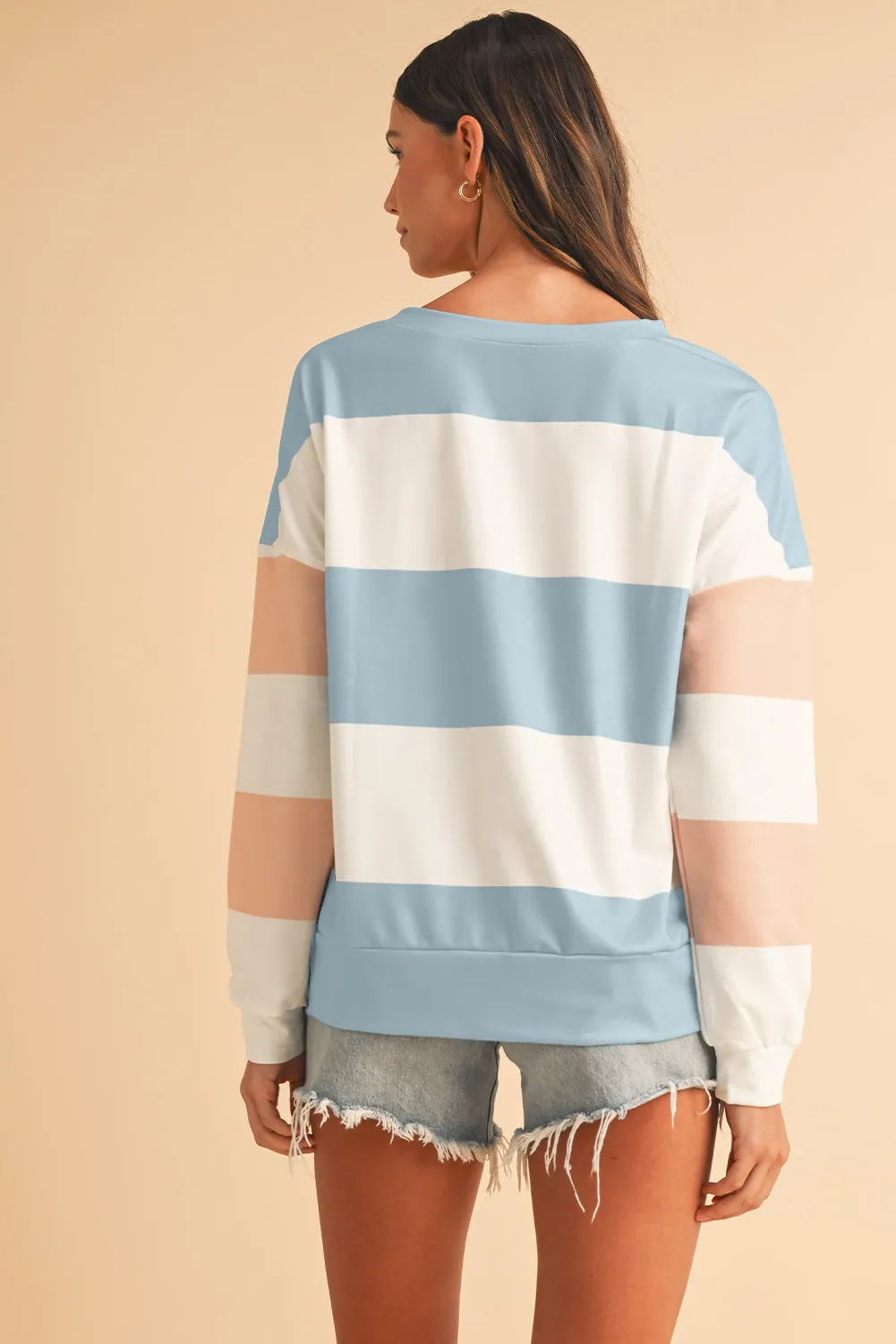 Lindsey,  Color block Drop Sleeve Top
