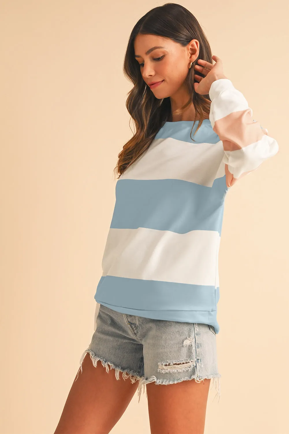 Lindsey,  Color block Drop Sleeve Top
